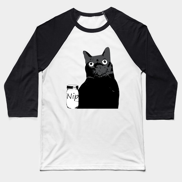 Cat Nip Baseball T-Shirt by awkwardpaige